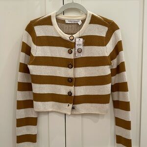 Bishop + Young Villeroy stripe cardigan sweater - Anthropologie XS